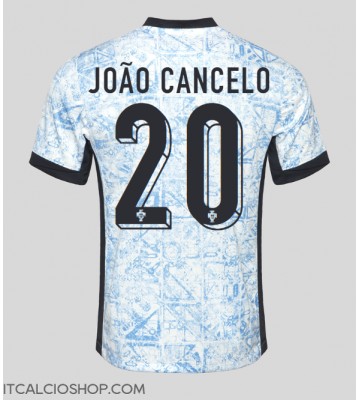 Portogallo Joao Cancelo #20 Seconda Maglia Europei 2024 Manica Corta